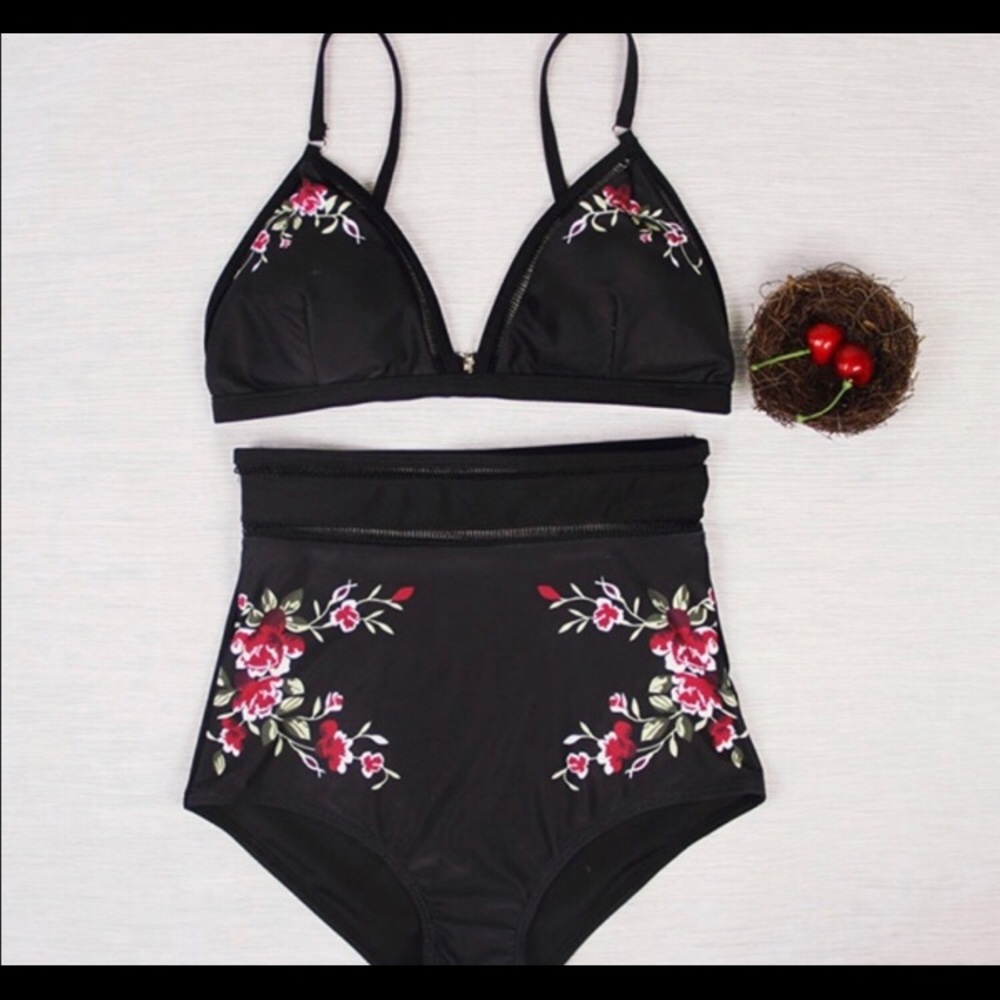 High waisted swimsuit